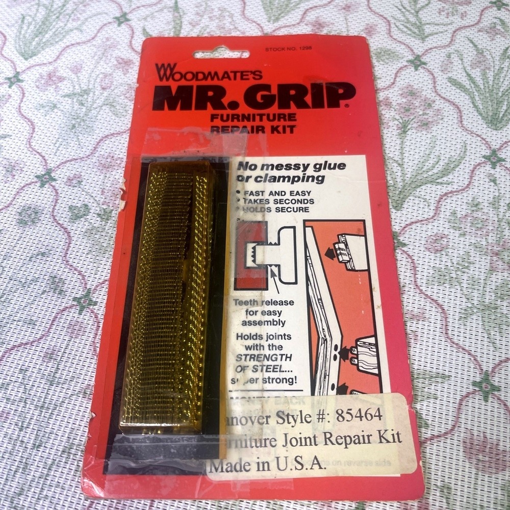 Vintage Woodmate's Mr Grip Furniture Repair Kit No 1298 Made in USA Sealed‎